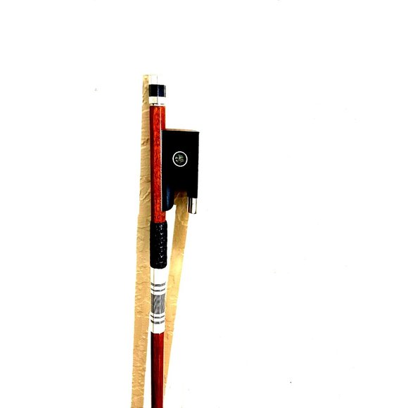Violin Bow 4/4 Pernambuco Wood Skin With Carbon Fiber Lizard Leather Grip - Picture 2 of 10